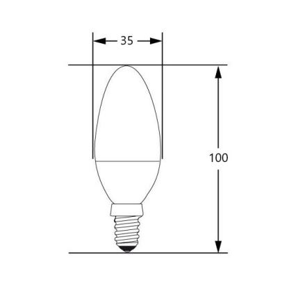 LED Žarnica E14/4W/230V 2700-3000K