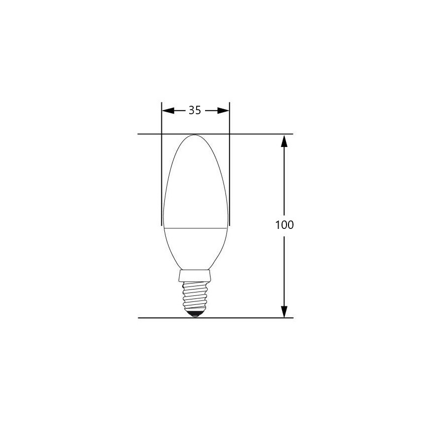 LED Žarnica E14/4W/230V 2700-3000K
