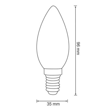 LED Žarnica E14/4W/230V 3000K