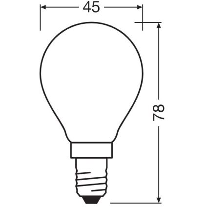 LED Žarnica E14/5,5W/230V 2700K - Osram