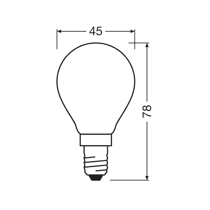 LED Žarnica E14/5,5W/230V 2700K - Osram