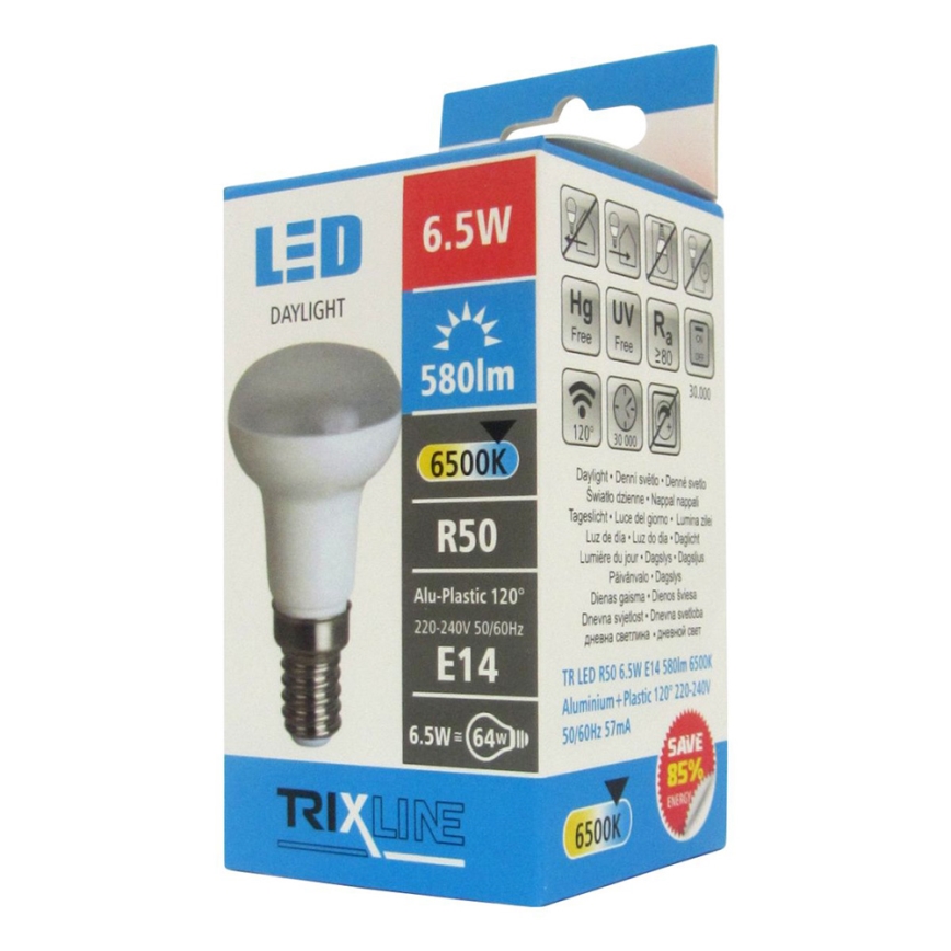 LED Žarnica E14/6,5W/230V 6500K