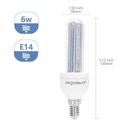 LED Žarnica E14/6W/230V 6500K - Aigostar