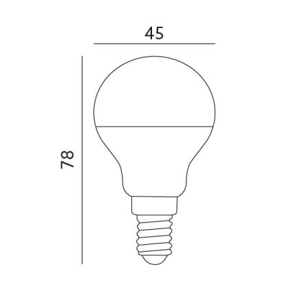 LED Žarnica E14/7W/230V 3000K 525lm