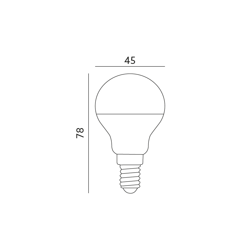 LED Žarnica E14/7W/230V 3000K 525lm