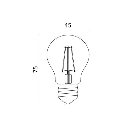 LED žarnica E27/1,3W/230V 2700K