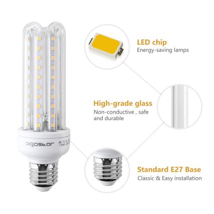 LED Žarnica E27/15W/230V 3000K - Aigostar