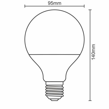 LED Žarnica E27/18W/165-265V 3000K