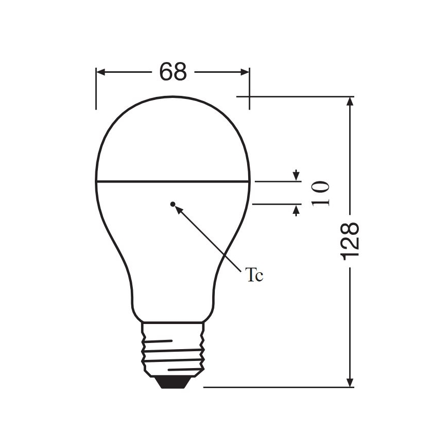 Baltrade.eu - B2B shop - LED bulb OSRAM E27 10W LED VALUE CLASSIC A 75  White Heat 2700K