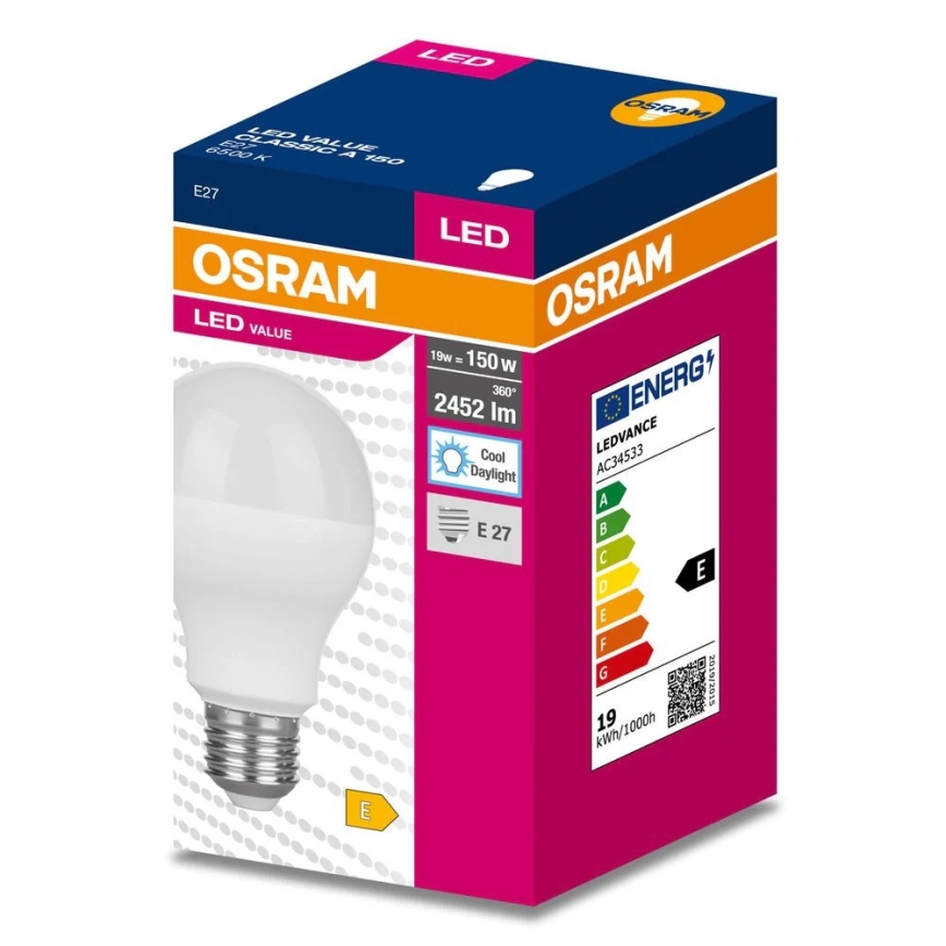 LED žarnica E27/19W/230V 6500K - Osram