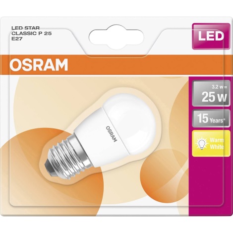 LED Žarnica E27/3W/230V 2700K - Osram