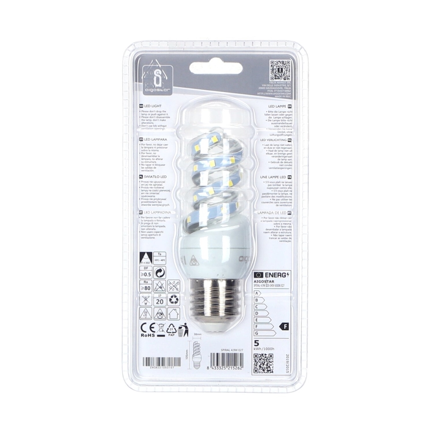 LED Žarnica E27/4,9W/230V 6500K - Aigostar