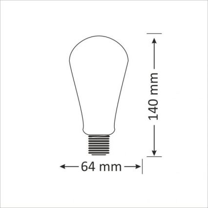 LED žarnica E27/4W/230V 2000K