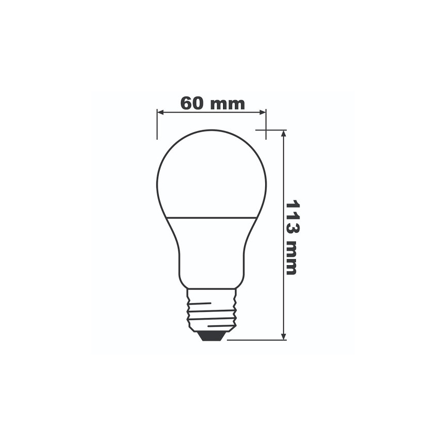 LED Žarnica ECO E27/8,5W/230V 2700K 806lm