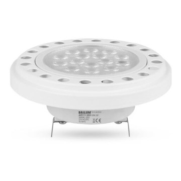 LED Žarnica ECOLINE AR111 G53/12W/12V 3000K 30° bela - Brilagi