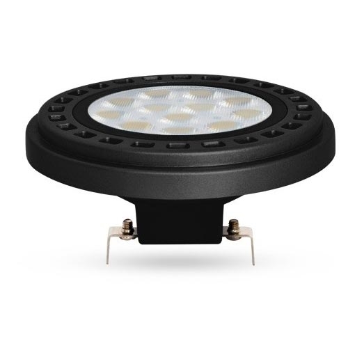 LED Žarnica ECOLINE AR111 G53/12W/12V 4000K 30° črna - Brilagi