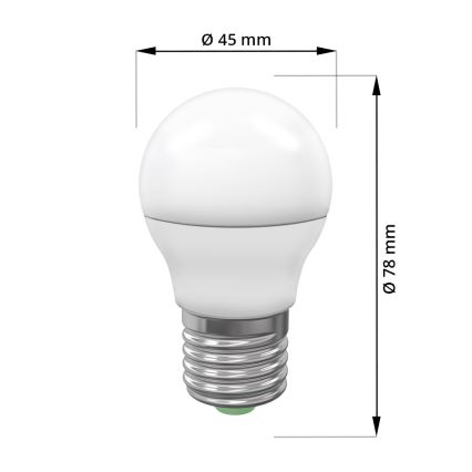 LED Žarnica ECOLINE G45 E27/7W/230V 3000K - Brilagi