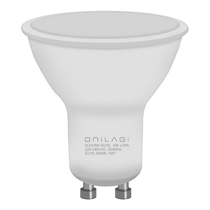 LED Žarnica ECOLINE GU10/6W/230V 4000K - Brilagi