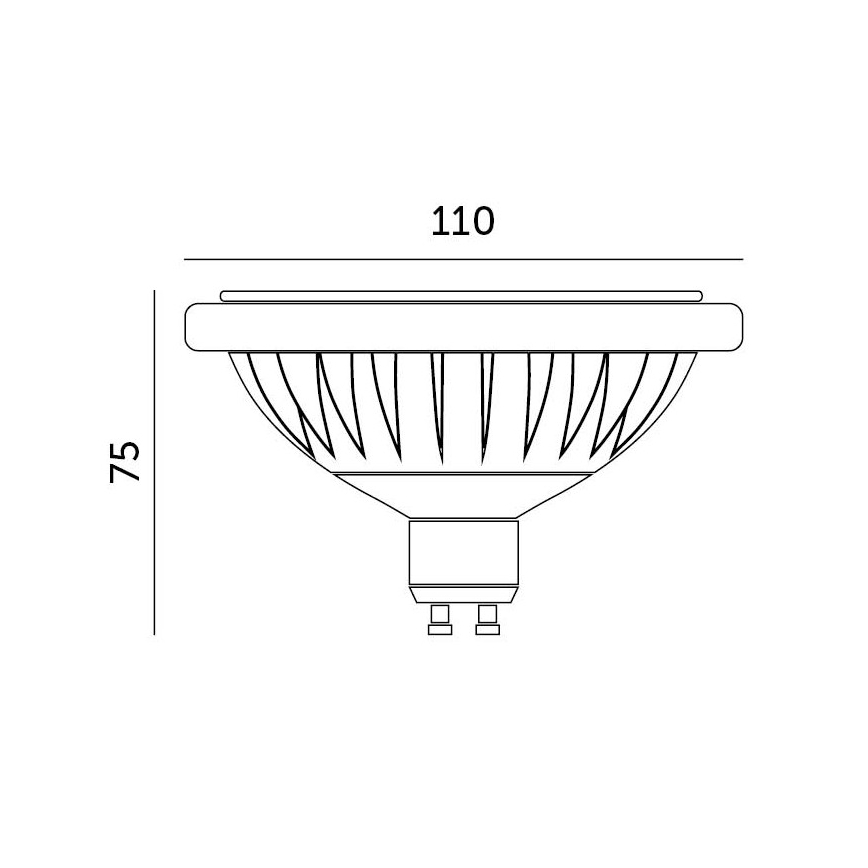 LED Žarnica ES111 GU10/15W/230V 4000K
