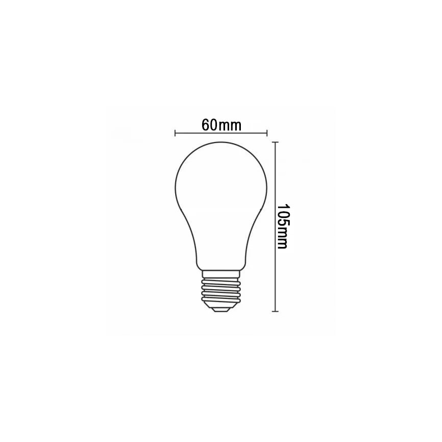 LED Žarnica FILAMENT A60 E27/12W/230V 3000K