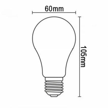 LED Žarnica FILAMENT A60 E27/12W/230V 330° 4000K
