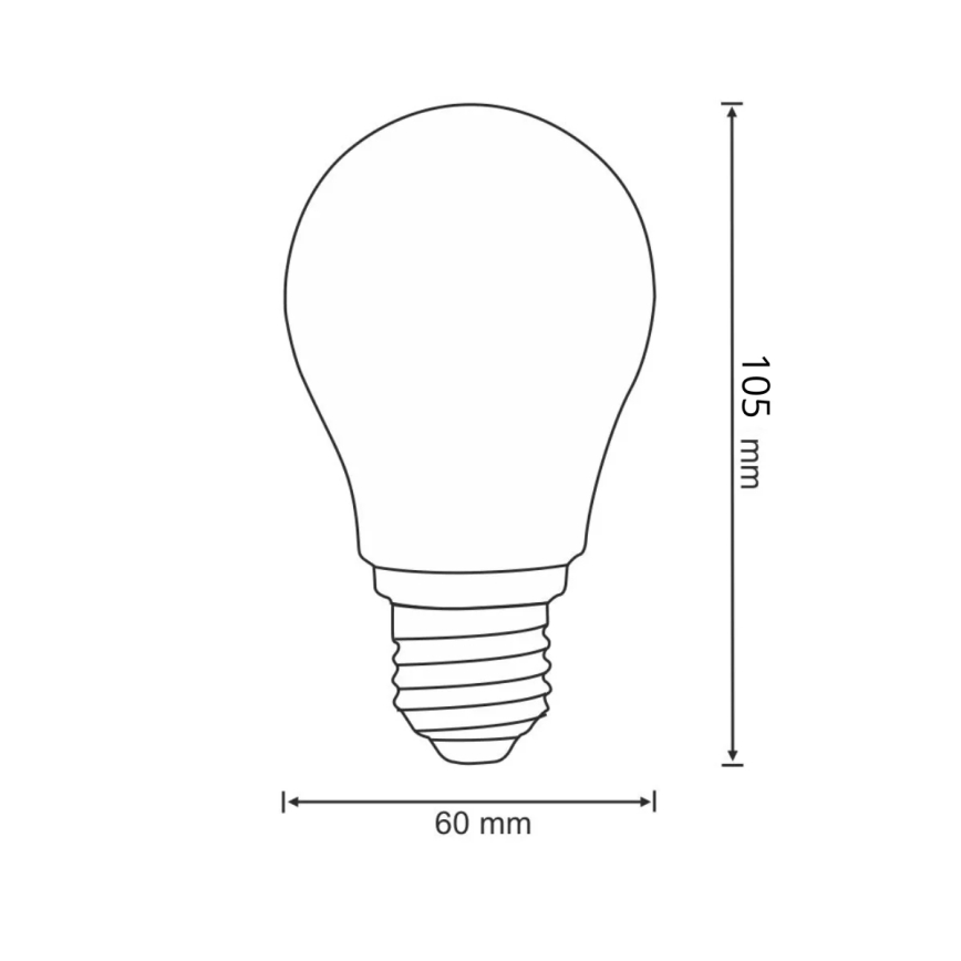 LED Žarnica FILAMENT A60 E27/6W/230V 3000K