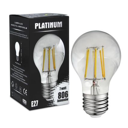 LED Žarnica FILAMENT A60 E27/7W/230V 3000K