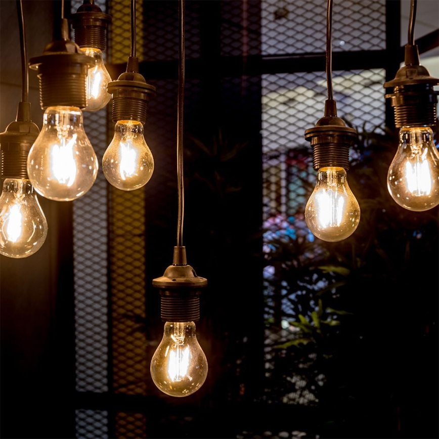 LED Žarnica FILAMENT AMBER A67 E27/10W/230V 2200K