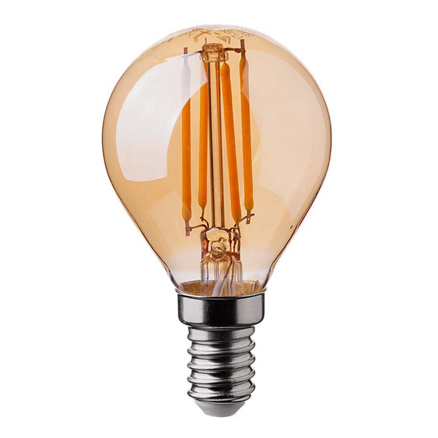 LED Žarnica FILAMENT AMBER P45 E14/4W/230V 2200K