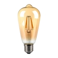 LED Žarnica FILAMENT AMBER ST64 E27/8W/230V 2200K
