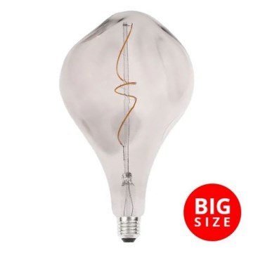 LED Žarnica FILAMENT BUMPED SMOKE ET160 E27/4W/230V 2000K