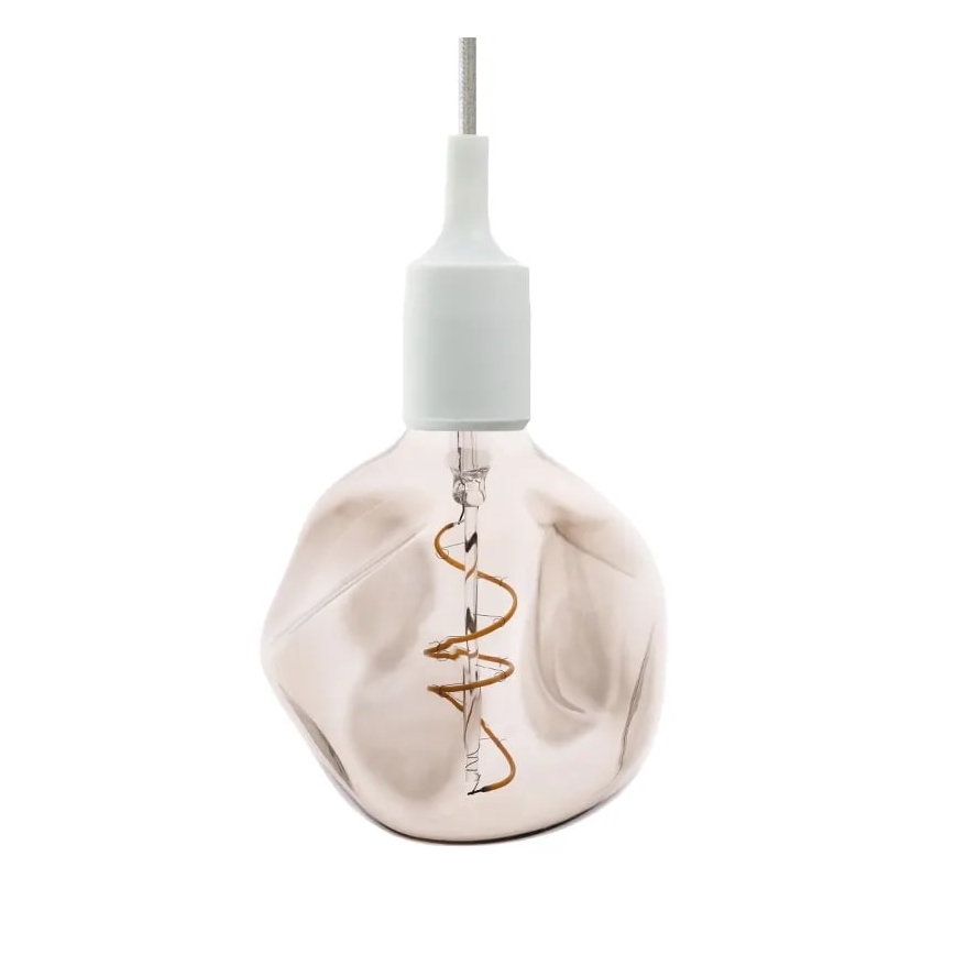 LED Žarnica FILAMENT BUMPED SMOKE G125 E27/4W/230V 2000K smoky