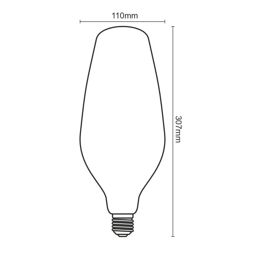 LED Žarnica FILAMENT BUMPED VINTAGE BT110 E27/4W/230V 2000K