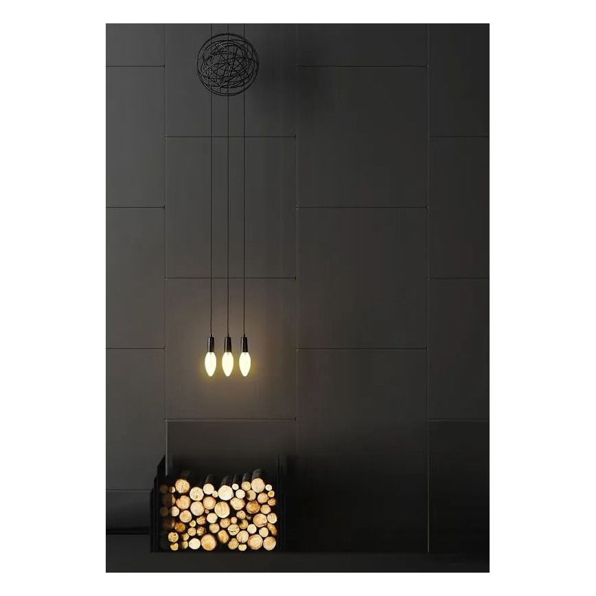 LED Žarnica WHITE FILAMENT C35 E14/4,5W/230V 3000K