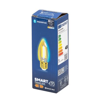 LED Zatemnitvena žarnica FILAMENT MESH Pametni C35 E27/4,5W/230V 2700-6500K - Aigostar
