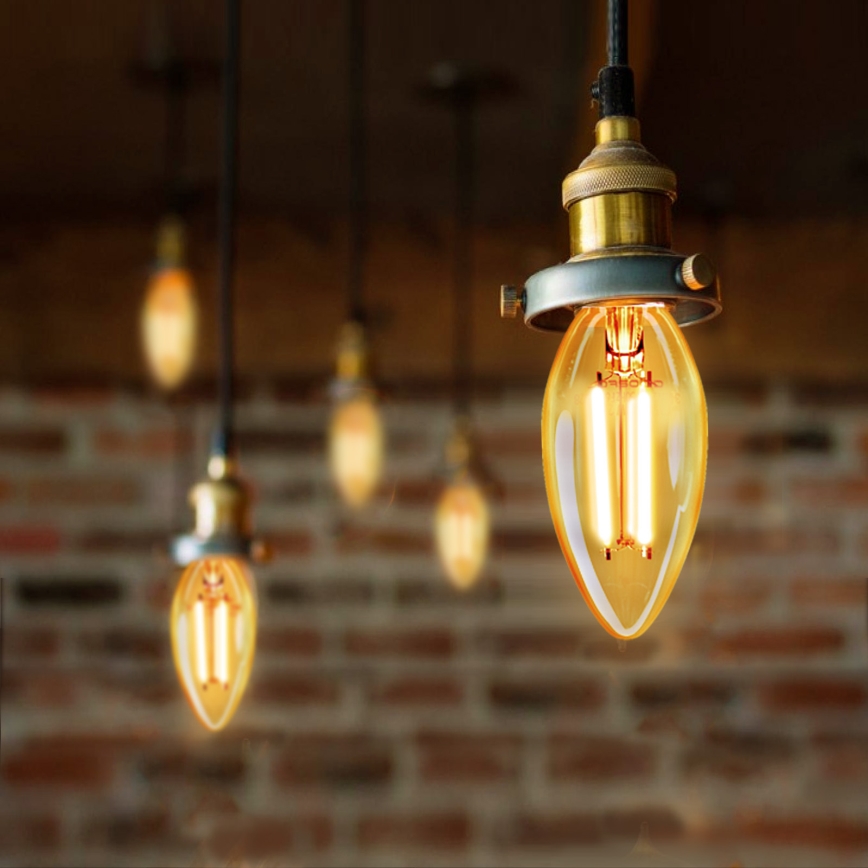 LED Žarnica FILAMENT C35 E27/8W/230V 2200K - Aigostar