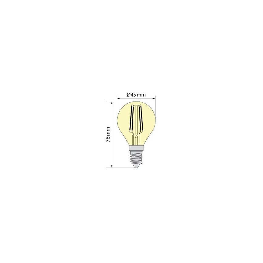 LED žarnica FILAMENT CLASIC ONE P45 E14/6,5W/230V 3000K