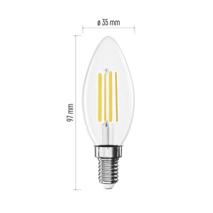 LED Žarnica FILAMENT E14/3,8W/230V 4000K