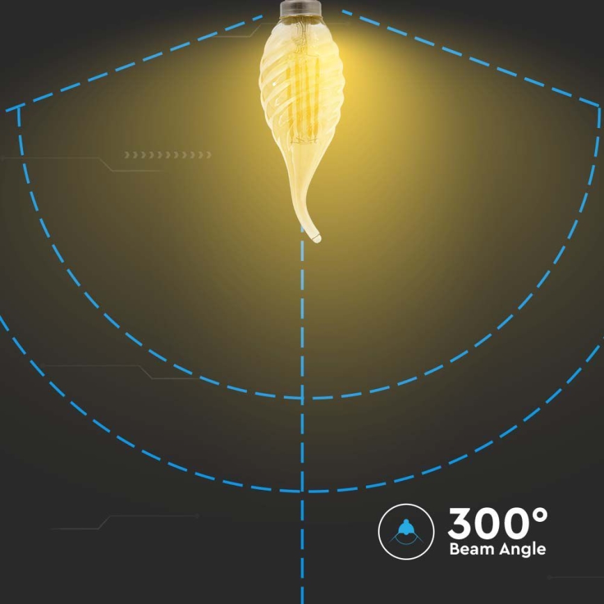 LED Žarnica FILAMENT E14/4W/230V 2200K
