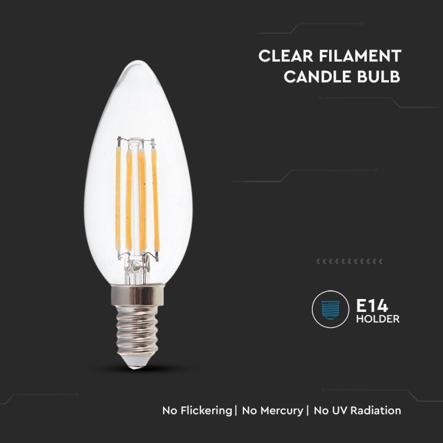 LED Žarnica FILAMENT E14/4W/230V 3000K