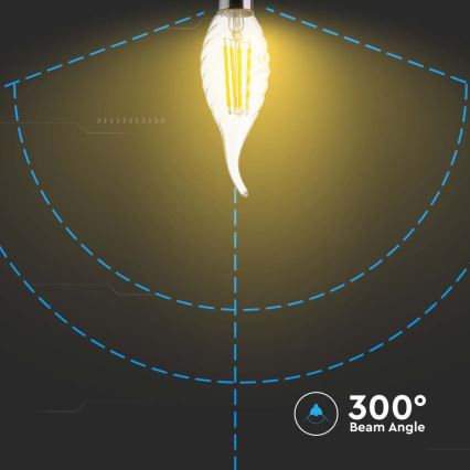 LED Žarnica FILAMENT E14/4W/230V 4000K