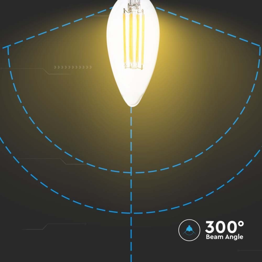 LED Žarnica FILAMENT E14/4W/230V 6500K