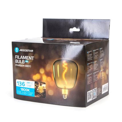 LED Žarnica FILAMENT E27/4W/230V 1800K - Aigostar