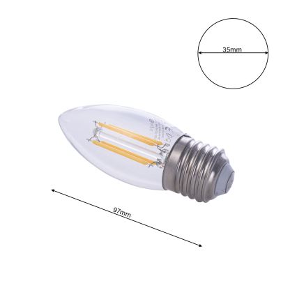 LED Žarnica FILAMENT E27/4W/230V 2700K