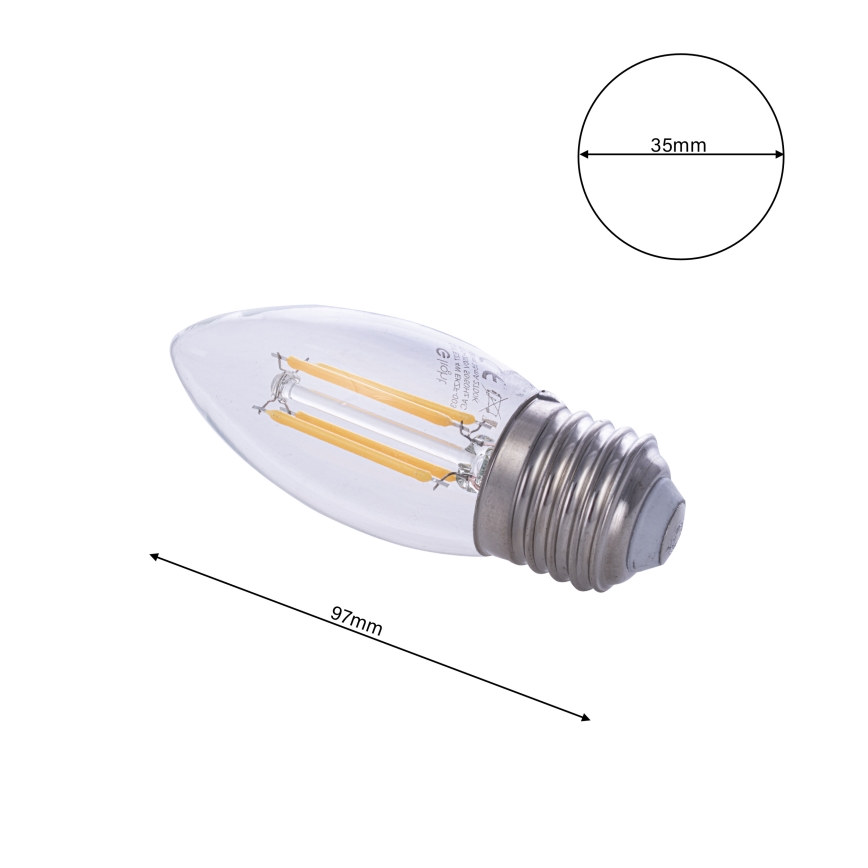 LED Žarnica FILAMENT E27/4W/230V 2700K
