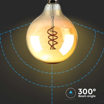 LED Žarnica FILAMENT G125 E27/6W/230V 1800K