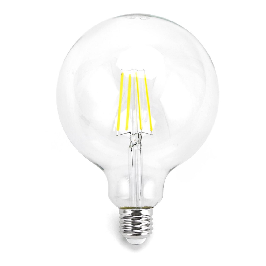 LED Žarnica FILAMENT G125 E27/8W/230V 6500K - Aigostar