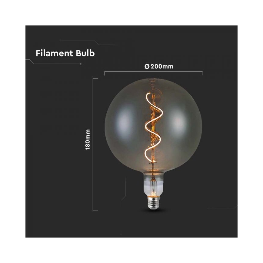 LED Žarnica FILAMENT G200 E27/4W/230V 2700K