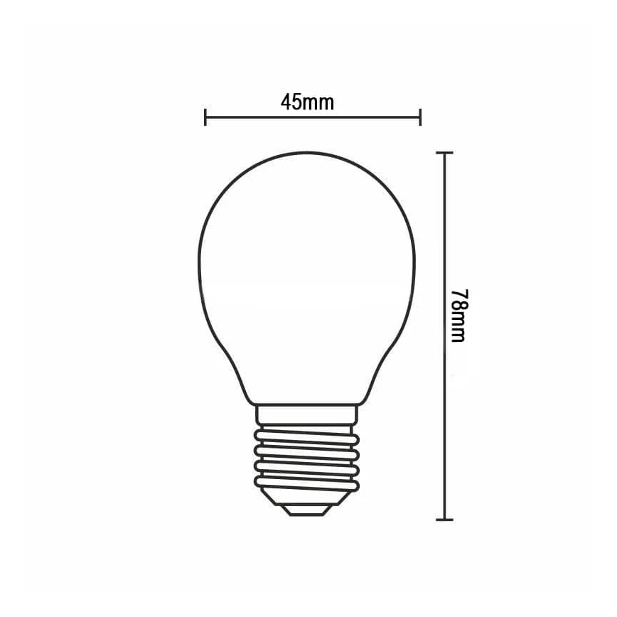 LED Žarnica FILAMENT G45 E14/4W/230V 4000K