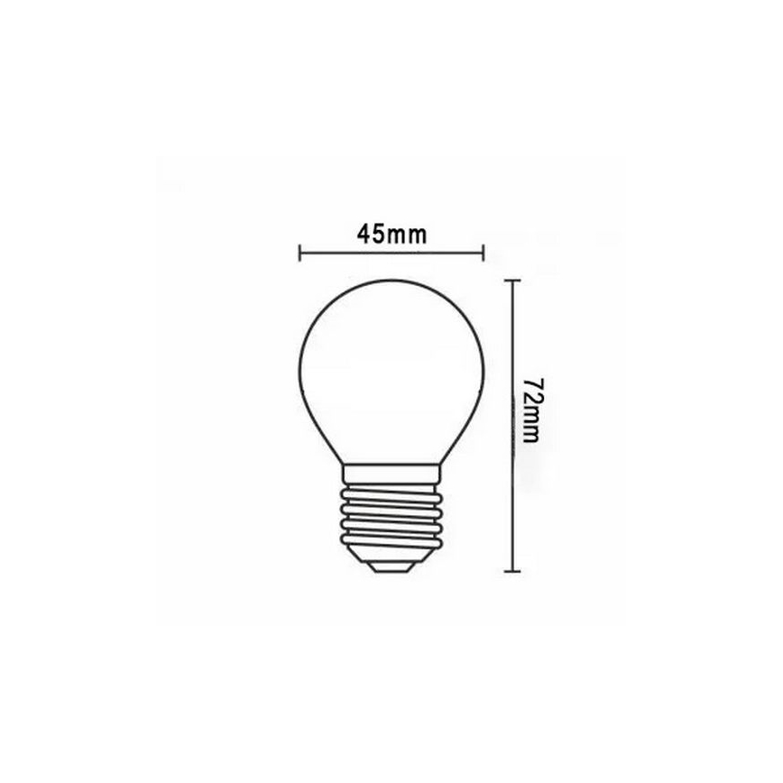 LED Žarnica FILAMENT G45 E27/2W/230V 3000K
